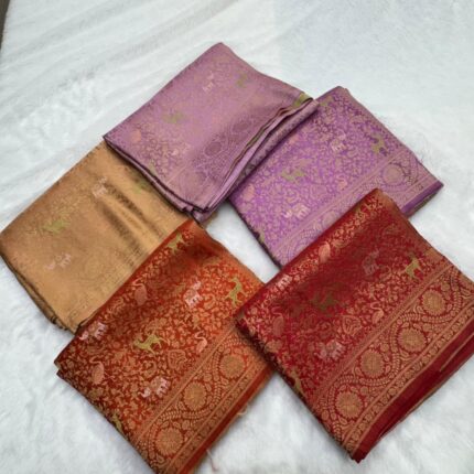 Satin Banarasi crape saree’s