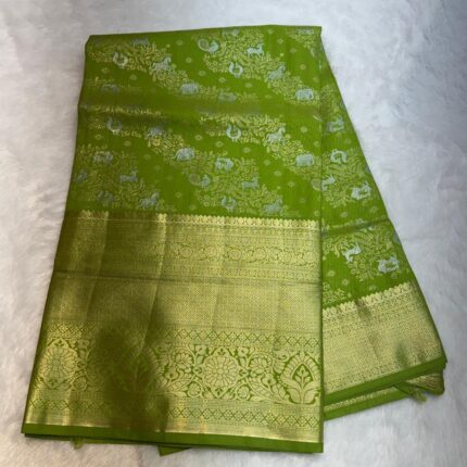 Bridal tissue silk saree