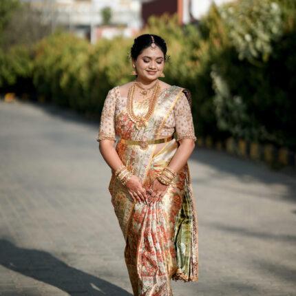Pure Kanchipuram Silk Saree with silk mark