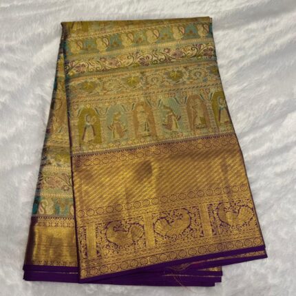 Pure Kanchipuram Silk Saree with silk mark