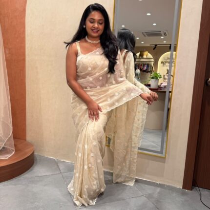Polka Whisper Organza Saree
